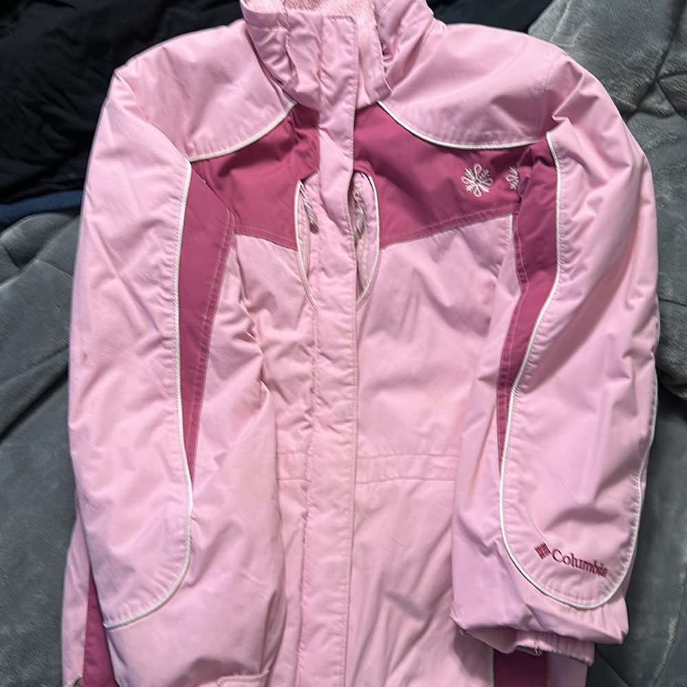 Columbia Girls Large Omni-Tech Purple Jacket Coat